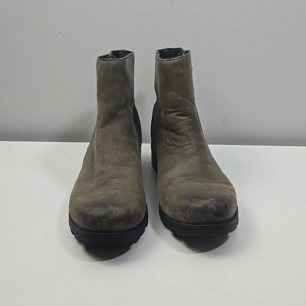 Sorel Emelie Zip Bootsie Waterproof Gray Boots